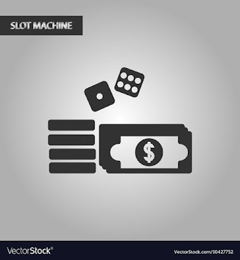 Black and white style Money dice chips vector image