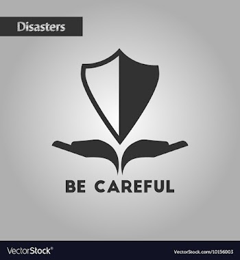 Black and white style nature careful hand shield vector image