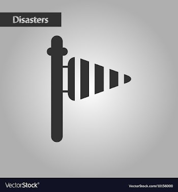 Black and white style nature weather vane vector image