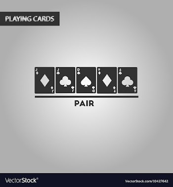Black and white style pair cards vector image