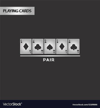 Black and white style pair cards vector image