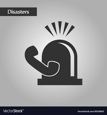 Black and white style phone alarm lamp vector image