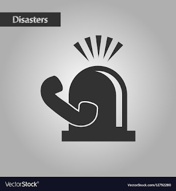 Black and white style phone alarm lamp vector image