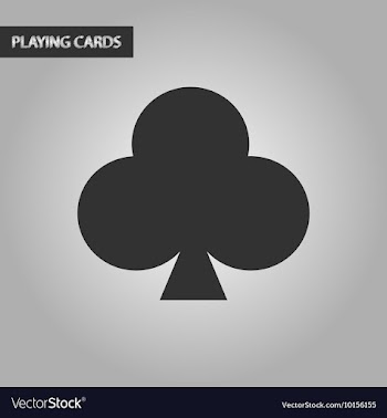 Black and white style playing card vector image