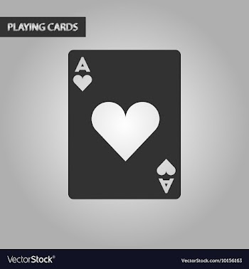 Black and white style playing card vector image