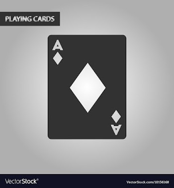 Black and white style playing card vector image
