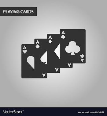 Black and white style playing card vector image