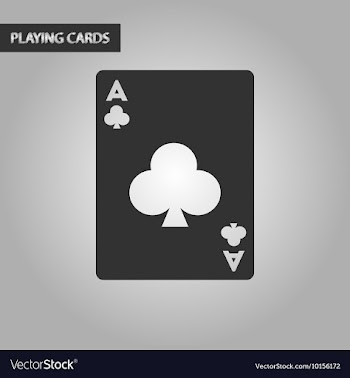 Black and white style playing card vector image
