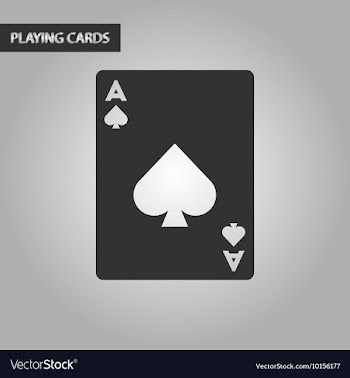 Black and white style playing card vector image