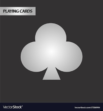 Black and white style playing card vector image