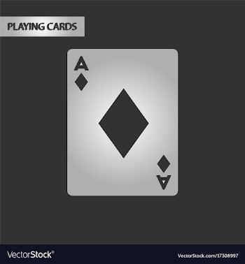 Black and white style playing card vector image