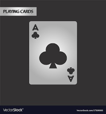 Black and white style playing card vector image