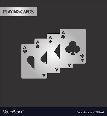 Black and white style playing card vector image