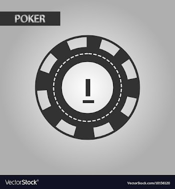 Black and white style poker chips vector image