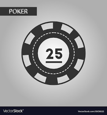 Black and white style poker chips vector image