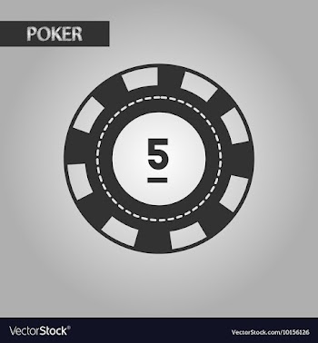 Black and white style poker chips vector image