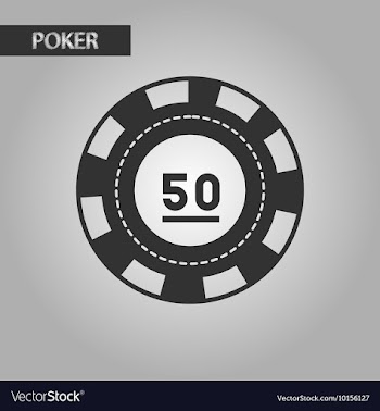 Black and white style poker chips vector image