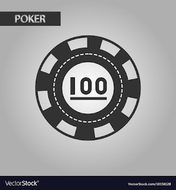 Black and white style poker chips vector image