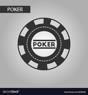 Black and white style poker chips vector image