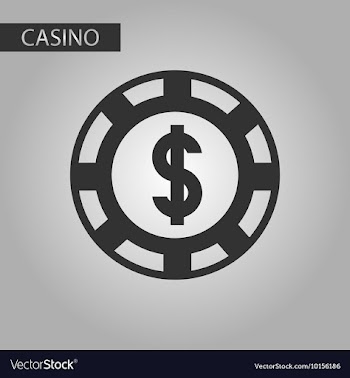 Black and white style poker chips vector image