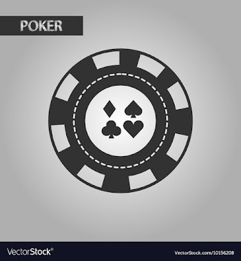Black and white style poker chips vector image