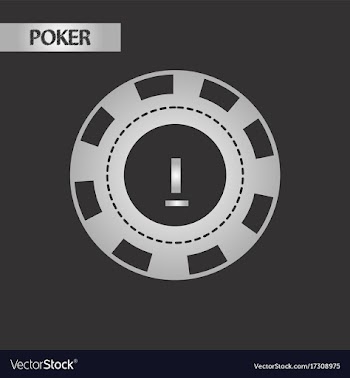 Black and white style poker chips vector image