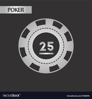 Black and white style poker chips vector image