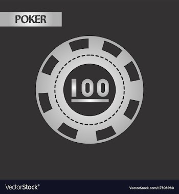 Black and white style poker chips vector image