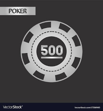 Black and white style poker chips vector image
