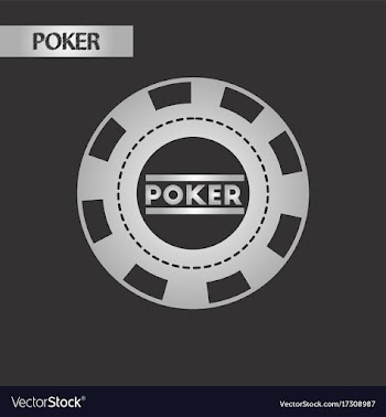Black and white style poker chips vector image
