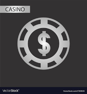 Black and white style poker chips vector image
