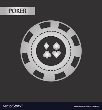 Black and white style poker chips vector image
