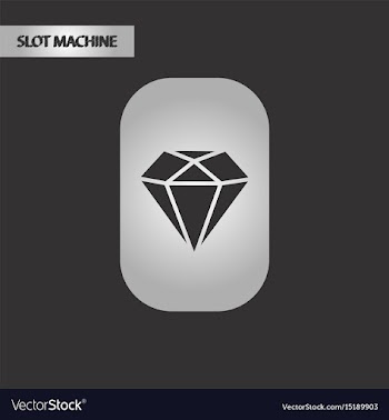Black and white style poker diamond vector image