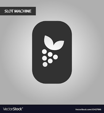 Black and white style poker grapes leaf vector image
