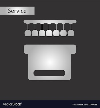 Black and white style pub bar vector image