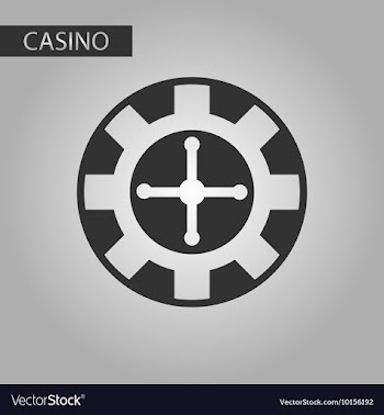 Black and white style roulette casino vector image