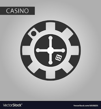 Black and white style roulette casino vector image