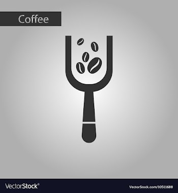 Black and white style Scoop coffee vector image