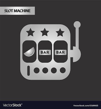 Black and white style slot machine vector image