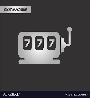 Black and white style slot machine vector image