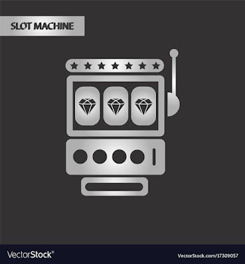 Black and white style slot machine vector image