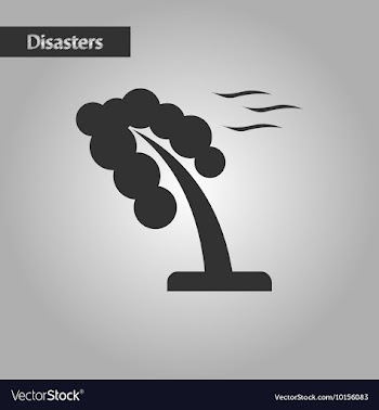 Black and white style strong wind tree vector image