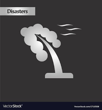 Black and white style strong wind tree vector image