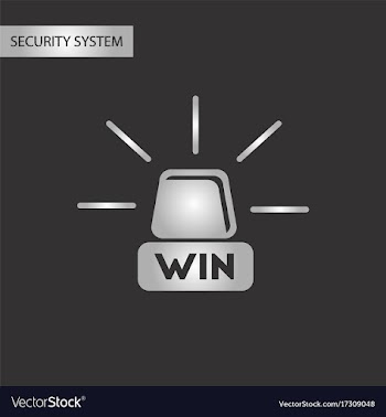 Black and white style win lamp vector image