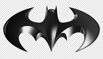 Black And White Superman Logo PNG High-Quality Image