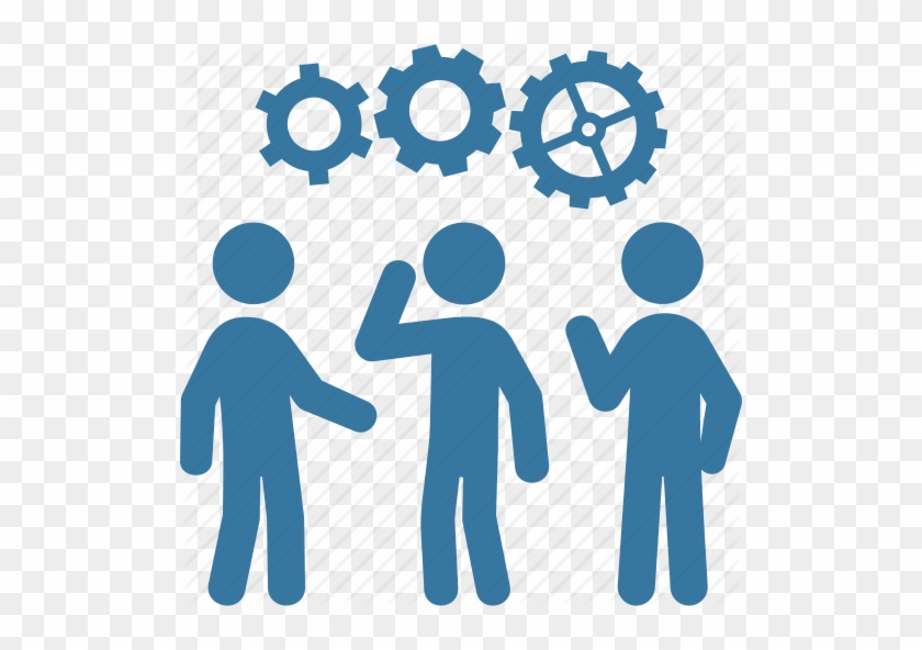 Black And White Teamwork Icon - Team Work Icon