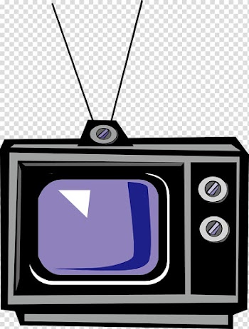 Black and white Television set, Black and white TV transparent background PNG clipart