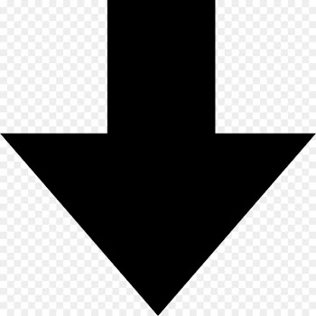 Black and white Triangle Pattern - Down Arrow PNG Transparent Picture 