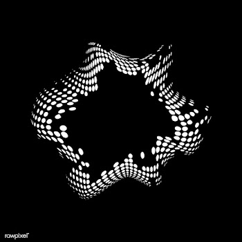 Black and white vintage halftone badge vector | Free stock vector - 542541