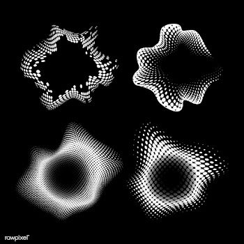 Black and white vintage halftone badge vector.. | Free stock vector - 542686